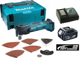 Makita DTM51 18V Multi-tool Quick Change With Charger & 1 X 5.0ah Battery Makpac Case & Accessory Kit  £289.95